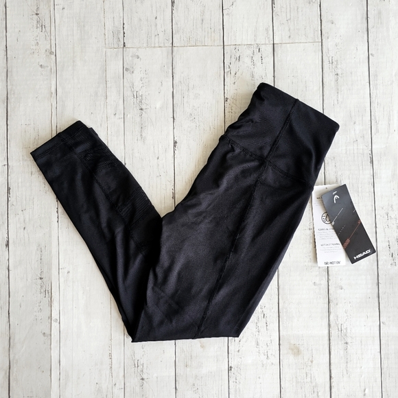 Head Pants - Head Attitude High Rise Leggings Mesh detail Dri-Motion Hidden Pocket Size Small